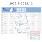 2022 настенный календарь с круглыми наклейками в горошек, 365 дней, фотопериодический планировщик, органайзер для заметок на год, офисные товары
