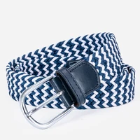 pin buckle elastic woven belt hit color summer personality youth pump road leisure sports elastic belt for men and women 2191