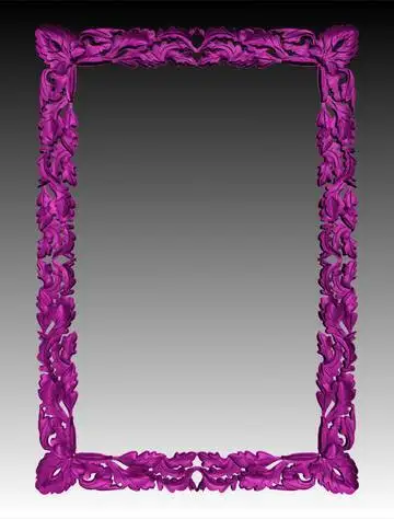 

Simple flower 3d model STL relief for cnc format Frame--23