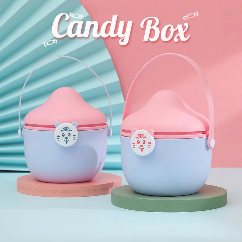 

Pink/Blue Candy Box Plastic Bucket Wedding Party Decoration Kids Birthday Event Gift Packaging Box