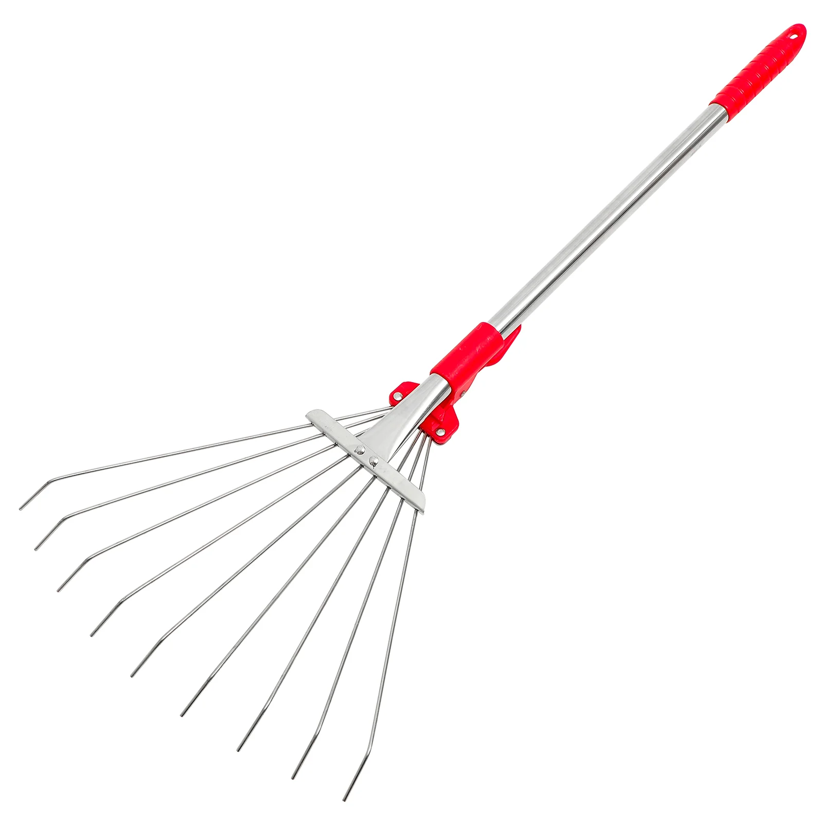 

Cleaning Tools Yard Rake Gardening Telescopic Harrow Rakes for Lawns Heavy Duty Turf Metal Leaf