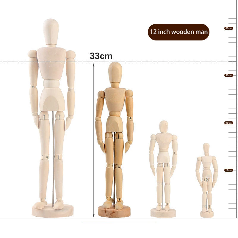 

Деревянный ручной манекен для рисования