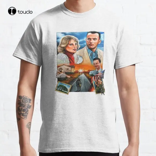 

Классическая футболка Forrest Gump, футболка на заказ, унисекс, с цифровой печатью