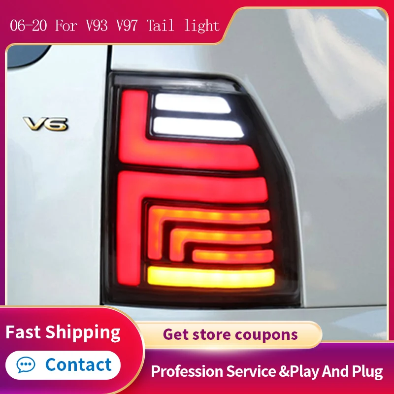 

Car LED Taillight For Mitsubishi Pajero Montero V93 V97 2006-2020 Rear DRL + Brake + Reverse + Dynamic Turn Signal Tail Light