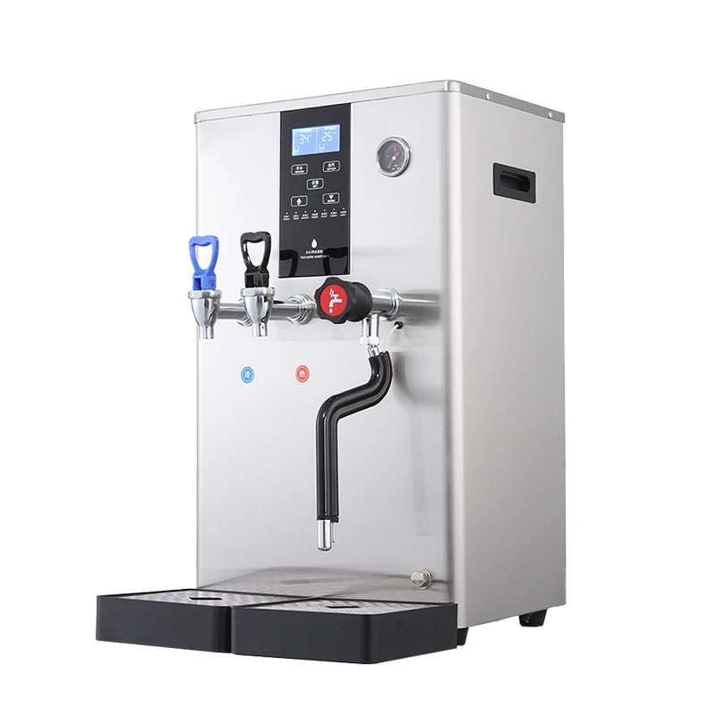 

Commercial 20L Steam Boiling Water Machine Electric Automatic Hot Cold Water Milk Frother Tea Extractor 50L/H Bubble Tea Shop