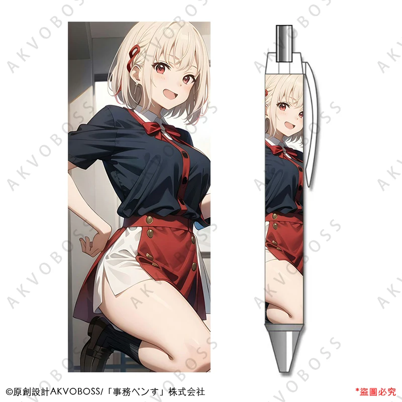 

Гелевая ручка с оригинальным рисунком, аниме нисикиджи чисато ликорис, черные дополнительные принадлежности для начальной школы, 1 шт.