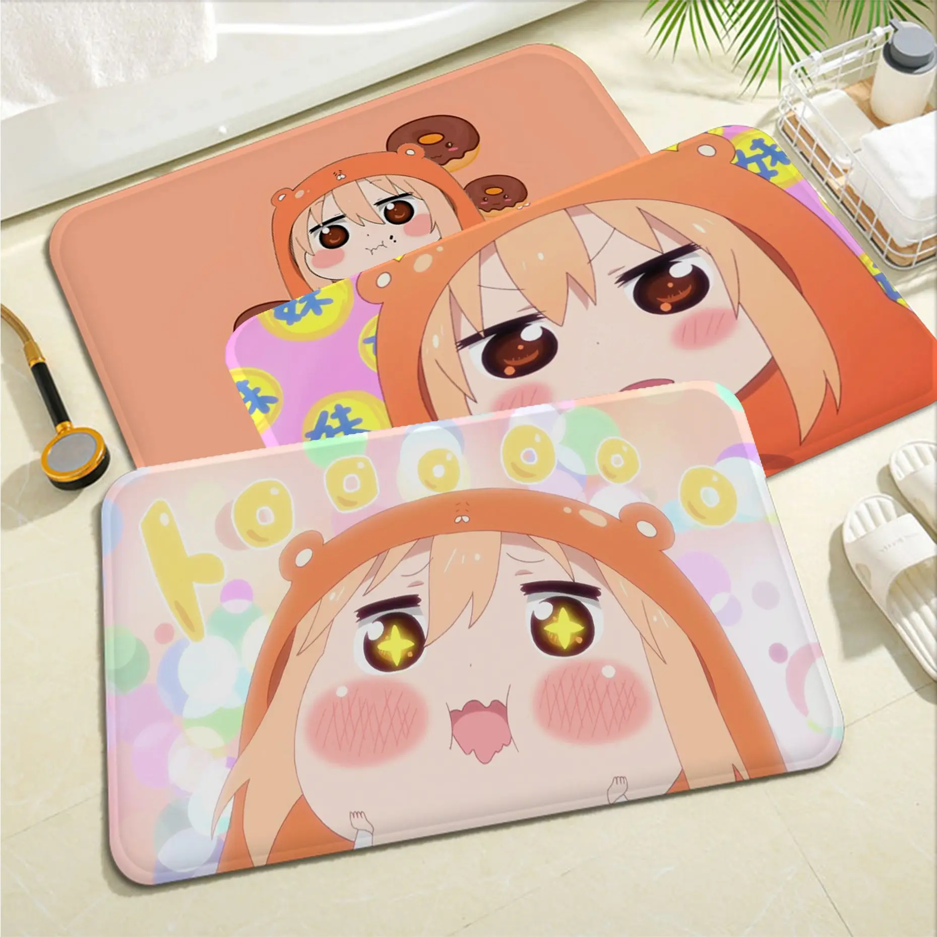 

Umaru Chan Floor Mat Rectangle Anti-slip Home Soft Badmat Front Door Indoor Outdoor Mat Bedside Mats