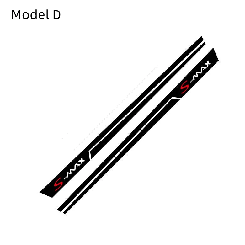 

Наклейка на боковую юбку кузова двери автомобиля для Ford S-MAX гоночные аксессуары спортивные полосы по индивидуальному заказу DIY авто декор капота виниловые наклейки