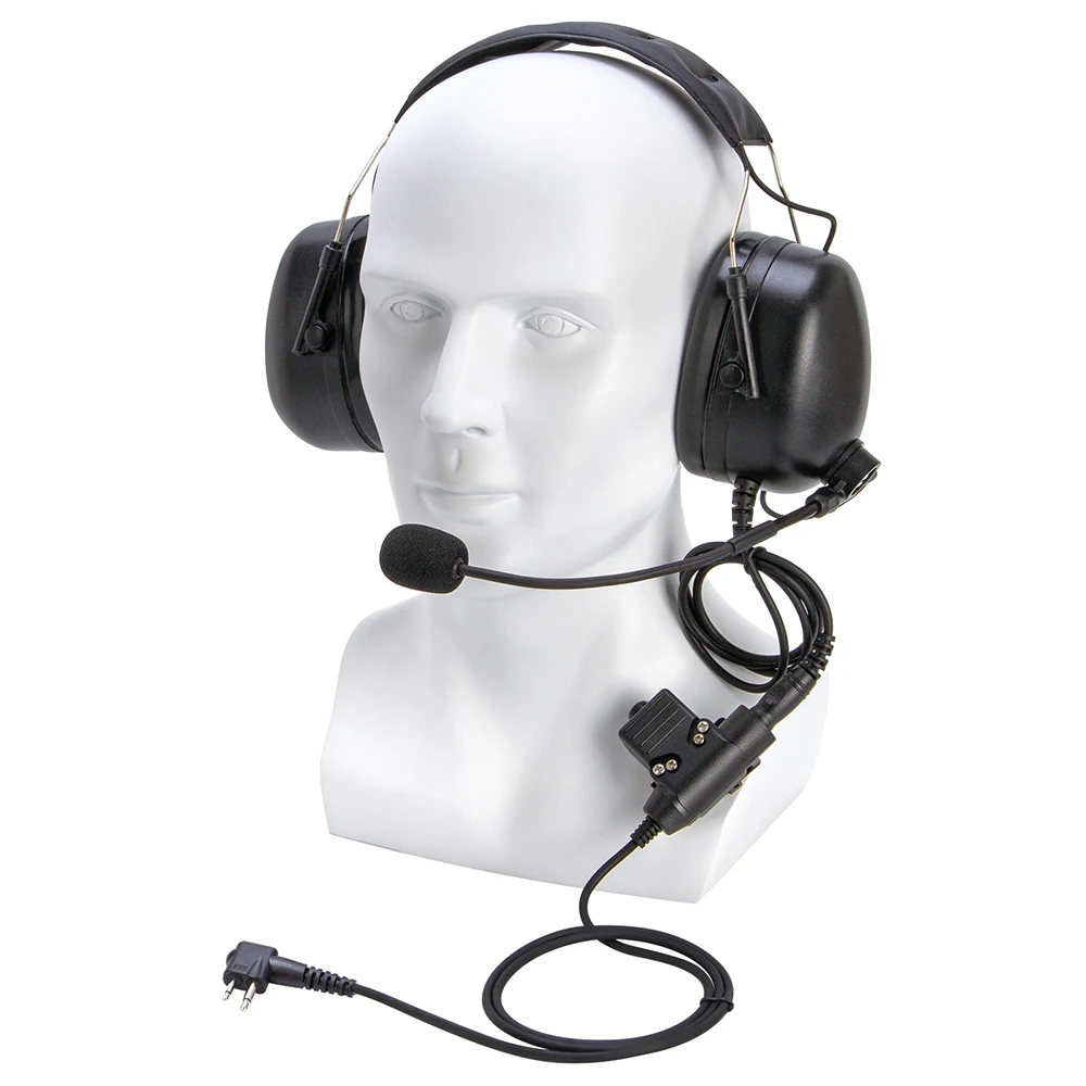 

U94 PTT+Universal Aviation Headset Pilot Headphone for Motorola GP-88 GP-2000 YEASU Radio