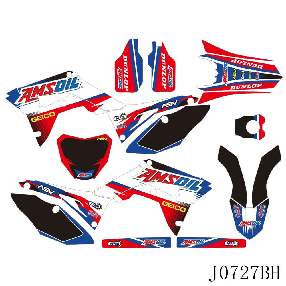 

Full Graphics Decals Stickers Motorcycle Background For For Honda CRF 250R 2018 2019 2020 2021 CRF450R 2017 2018 2019 2020