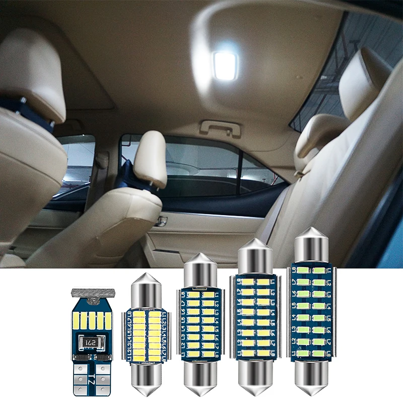

C5W C10W LED Bulb 31mm 36mm 39mm 41mm Festoon Led T10 w5w BA9S Car Interior Light Dome Reading License Plate Lamp 12V Auto White