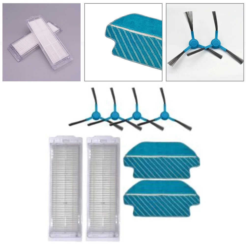 

8pcs/set Filter Side Brush Mop Pads Cloth Replacement Kits For Cecotec Conga 3290 3490 Vacuum Cleaner Accessory
