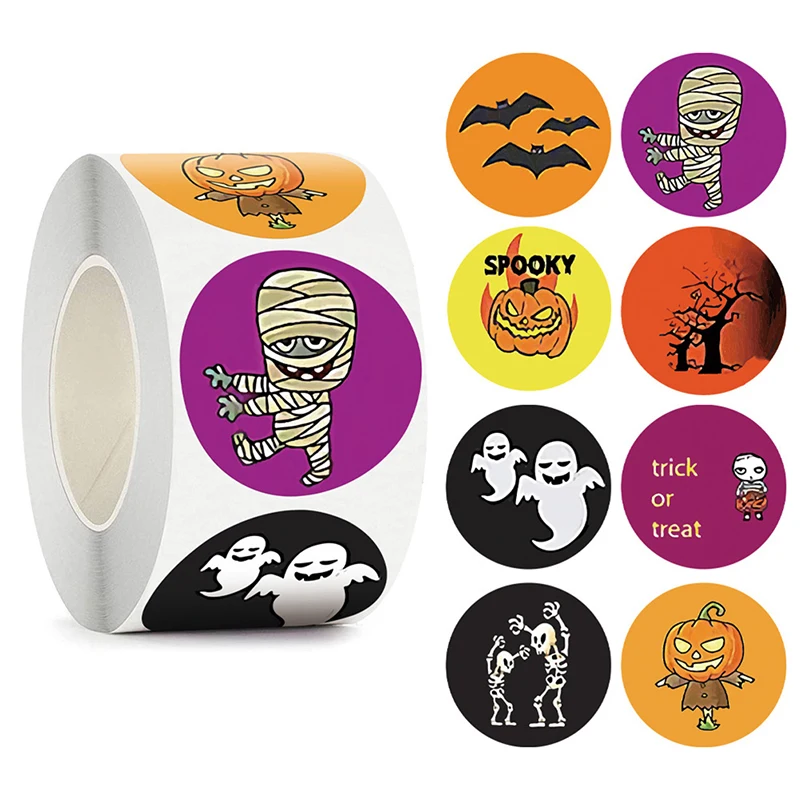 500pcs Halloween Reward Stickers for Kids Children School Stationery Labels
