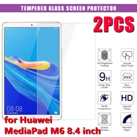 2 pcs tempered glass for huawei mediapad m6 8 4 inch tempered glass tablet 9h 0 3mm screen protectors film for m6 8 4 inches