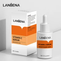 lanbena vitamin c serum whitening dark skin spots remove stains freckles anti aging antioxidation brightening face essence 30ml
