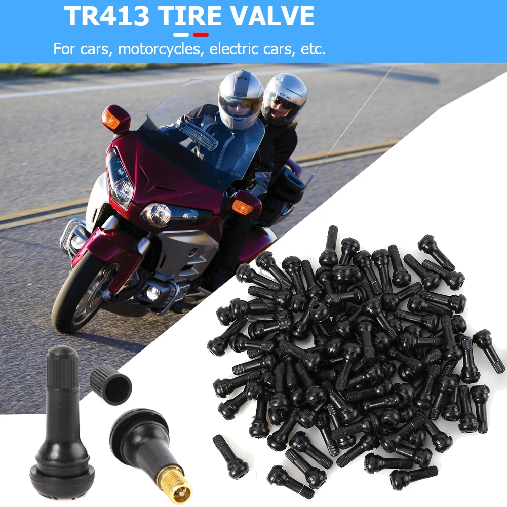 100 шт./партия черные резиновые подшипники для бескамерных шин