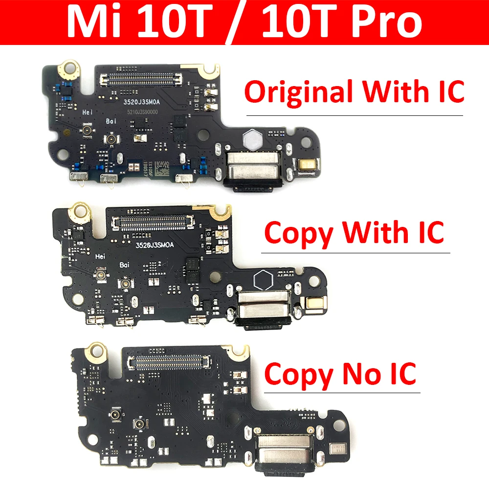 

100% Original New For Xiaomi Mi 10T Mi10T Pro USB Micro Charger Charging Port Dock Connector Microphone Board Flex Cable