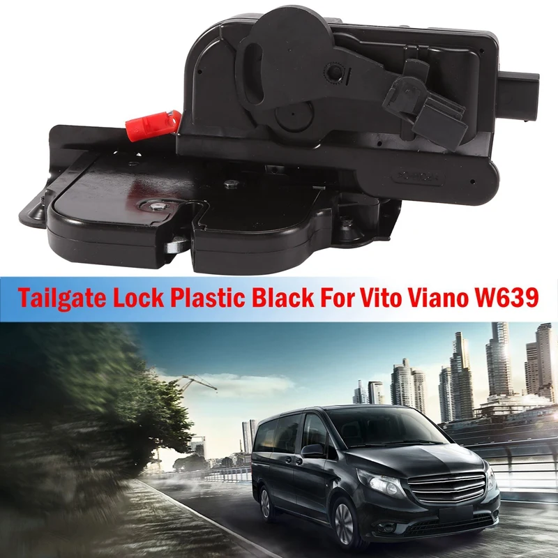 Car Rear Tailgate Lock Plastic Black For Mercedes Benz Vito Viano W639 6397401635 A6397401635