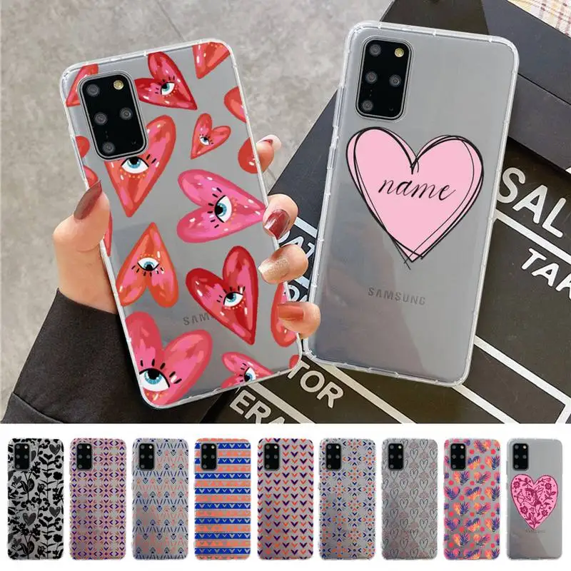 

MaiYaCa Love Heart Phone Case For Samsung A 10 20 30 50s 70 51 52 71 4g 12 31 21 31 S 20 21 plus Ultra