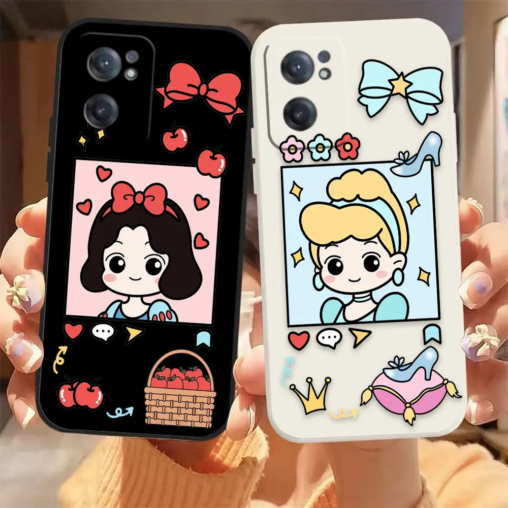 

Princess Cinderella Snow White Phone Case For Oneplus 11 10 9 9R 9RT 8 8T 7 7T ACE 2 2V NORD CE 2 Lite Pro Case Funda Shell Capa