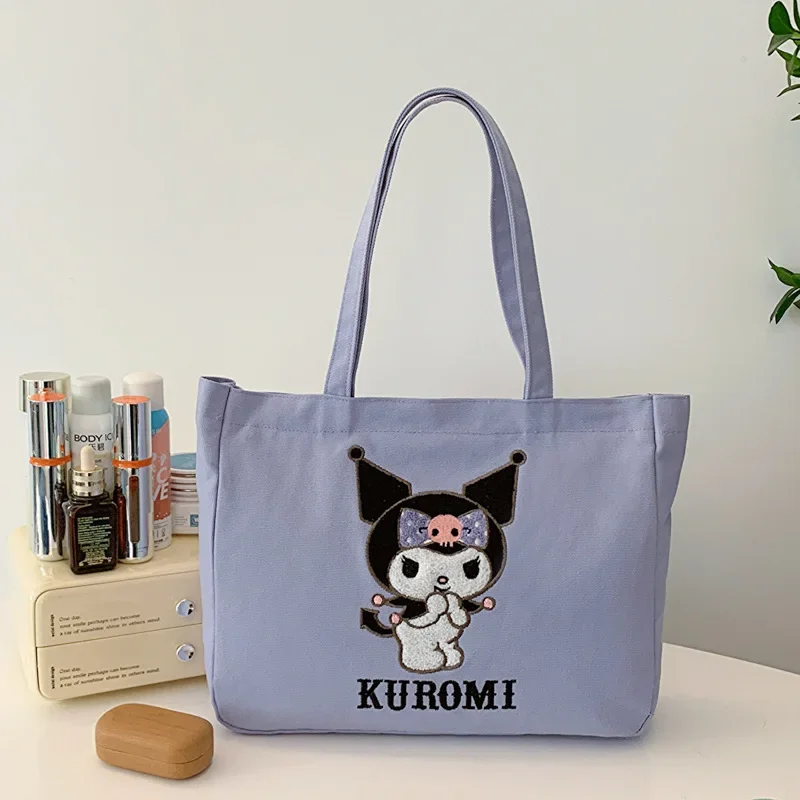 Сумка Kuromi My Melody Sanrios аниме кавайная мультяшная фигурка Hello Kitty с принтом Макарон