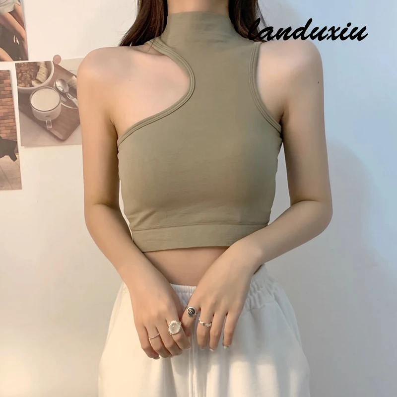 

Brand New Hanging Neck Hollow Shoulder Women's BraUnderwear with Pad Latex Fixed Cup2022 Women's Outer Wear StraplessBra landu