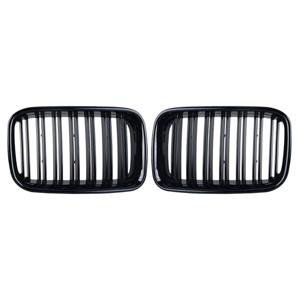 

Gloss Black Front Bumper Kidney Double Line Grill for-BMW E36 325I 320I 318is 1992-1996 51138122237 51138122238
