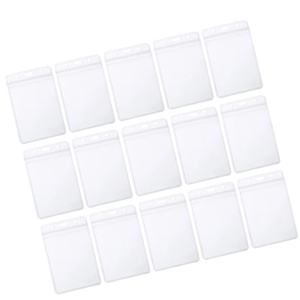 100 шт. водонепроницаемый держатель для бейджа из ПВХ прозрачный с именем и