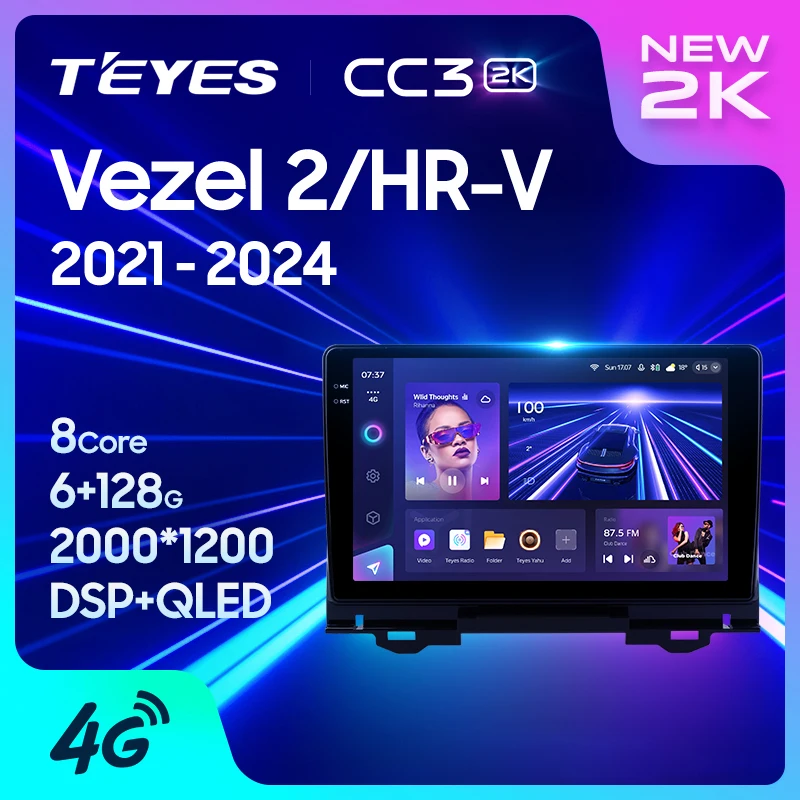 TEYES Тиайс CC3 2K Штатная магнитола For Хонда Везел 2 поколение ХР-В ...