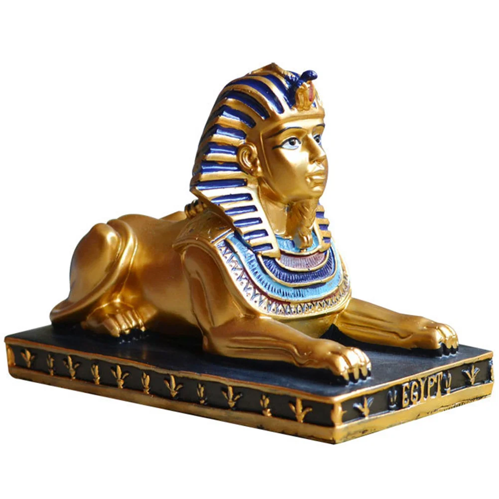 

Ancient Egypt Sphinx Sculpture Craft Resin Decors Office Tabletop Creative Figurine