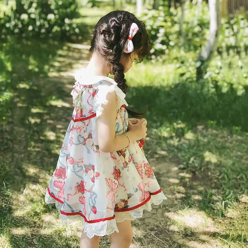 Индивидуальное летнее платье в стиле &quotЛолита&quot для девочек тонкое Летнее
