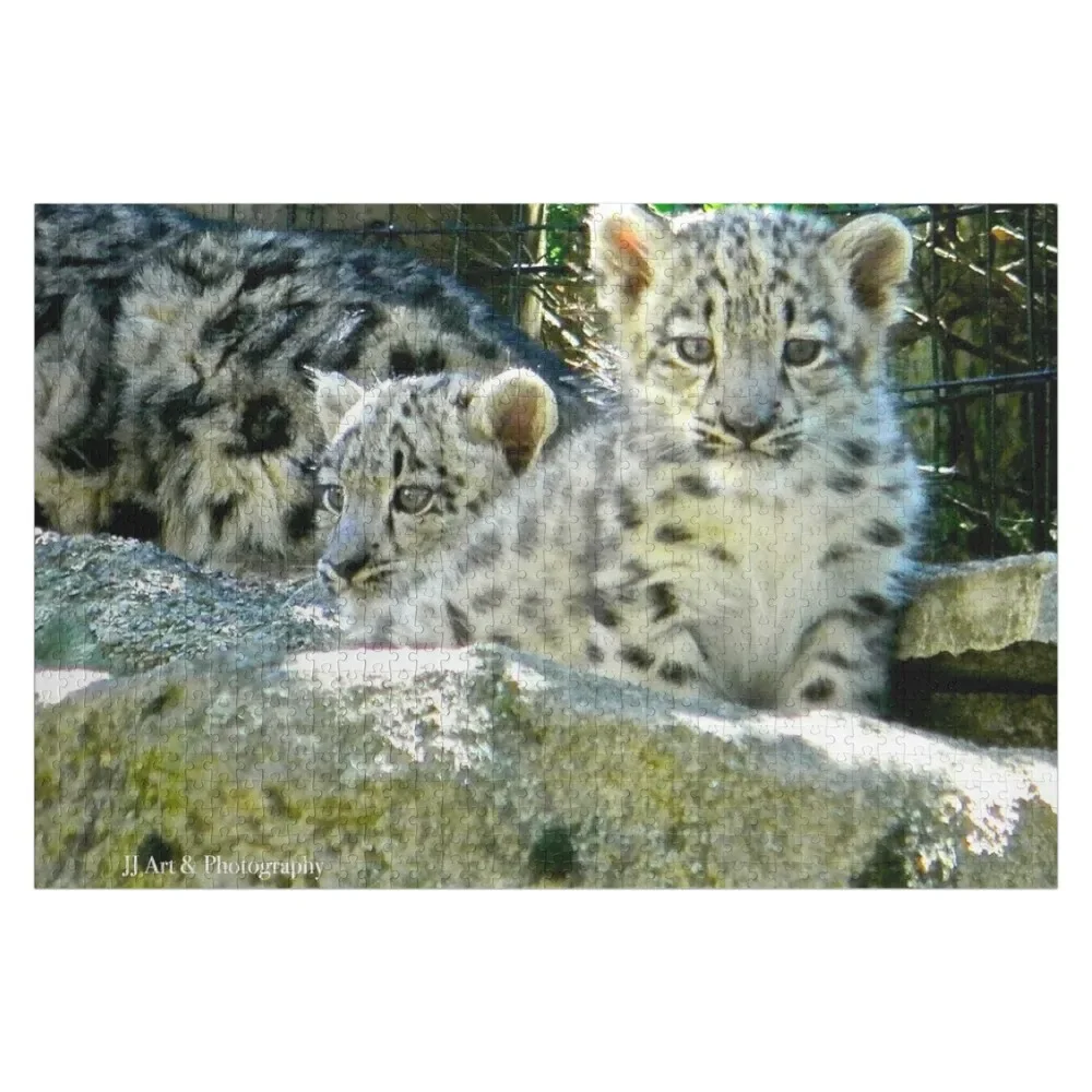 Пазл Snow Leopard Cubs индивидуальные подарки для детей произведения искусства