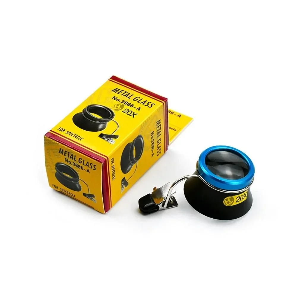 

Портативная лупа 5X 10X 20X черная металлическая