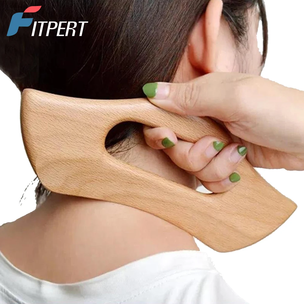 

1 PC Gua Sha Massage Tool,Wood Therapy Massage Tools,Lymphatic Drainage Anti Cellulite Massager, Scraping Board for Body Shaping