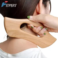 1 pc gua sha massage toolwood therapy massage toolslymphatic drainage anti cellulite massager scraping board for body shaping