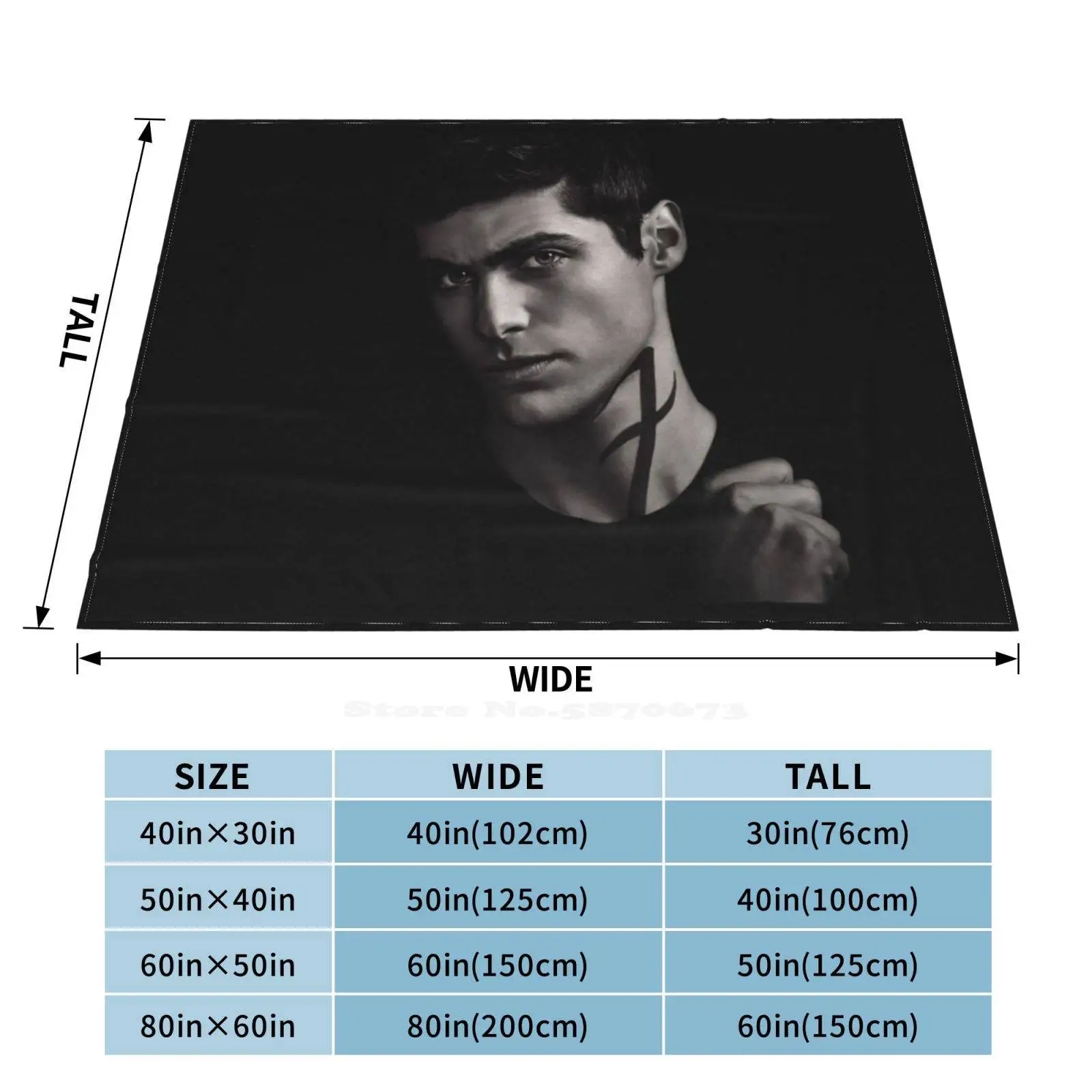 Модное мягкое теплое одеяло Alec Lightwood S2 сезон 2 охотники по теню 1