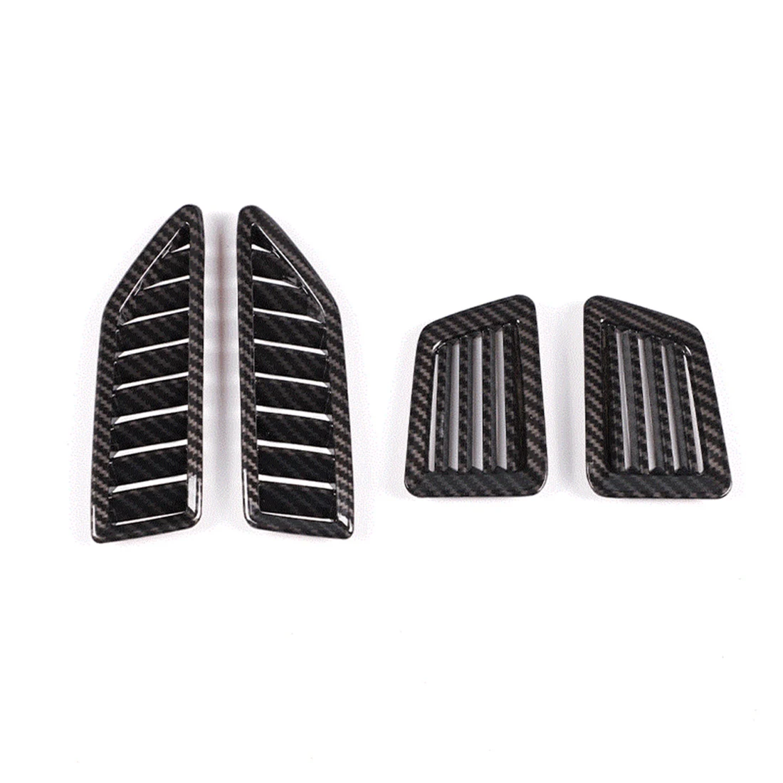 

Car Air Conditioning Dashboard Vent Cover Accessories for Ford Ranger 2015-2021, ABS Carbon Fiber