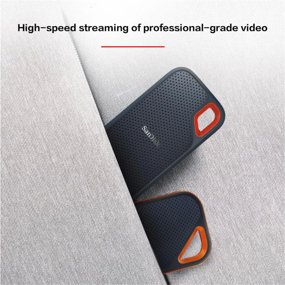 SanDisk Extreme E61 Portable SSD V2 USB3.2 Gen 2 Type C External Solid State Drive Storage Disk Hard Drive Mobile Storage Drive 6