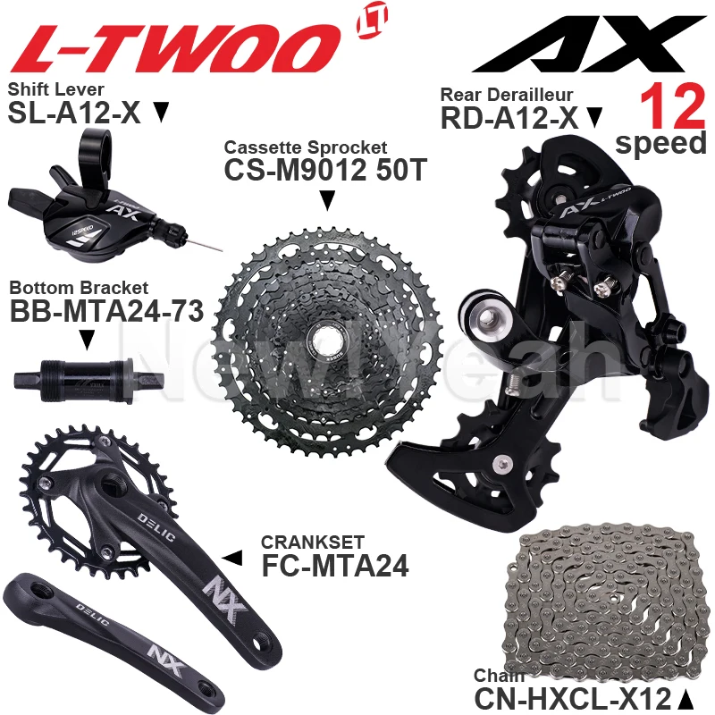 LTWOO AX12 12 скоростной MTB механизм переключения передач задний переключатель