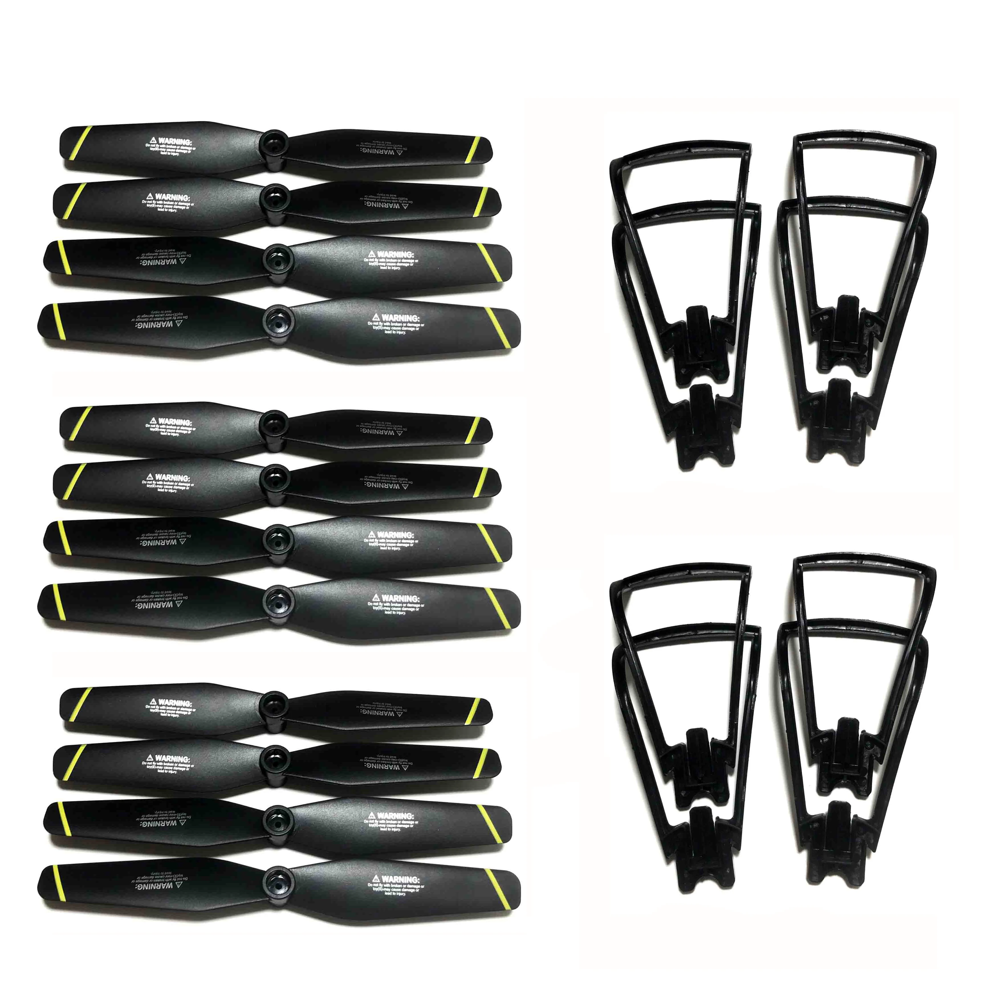 12 шт. пропеллеры + 8 шт. защитное кольцо, комплект запасных частей для DM107S S169 SG700 Wifi FPV Drone, аксессуары