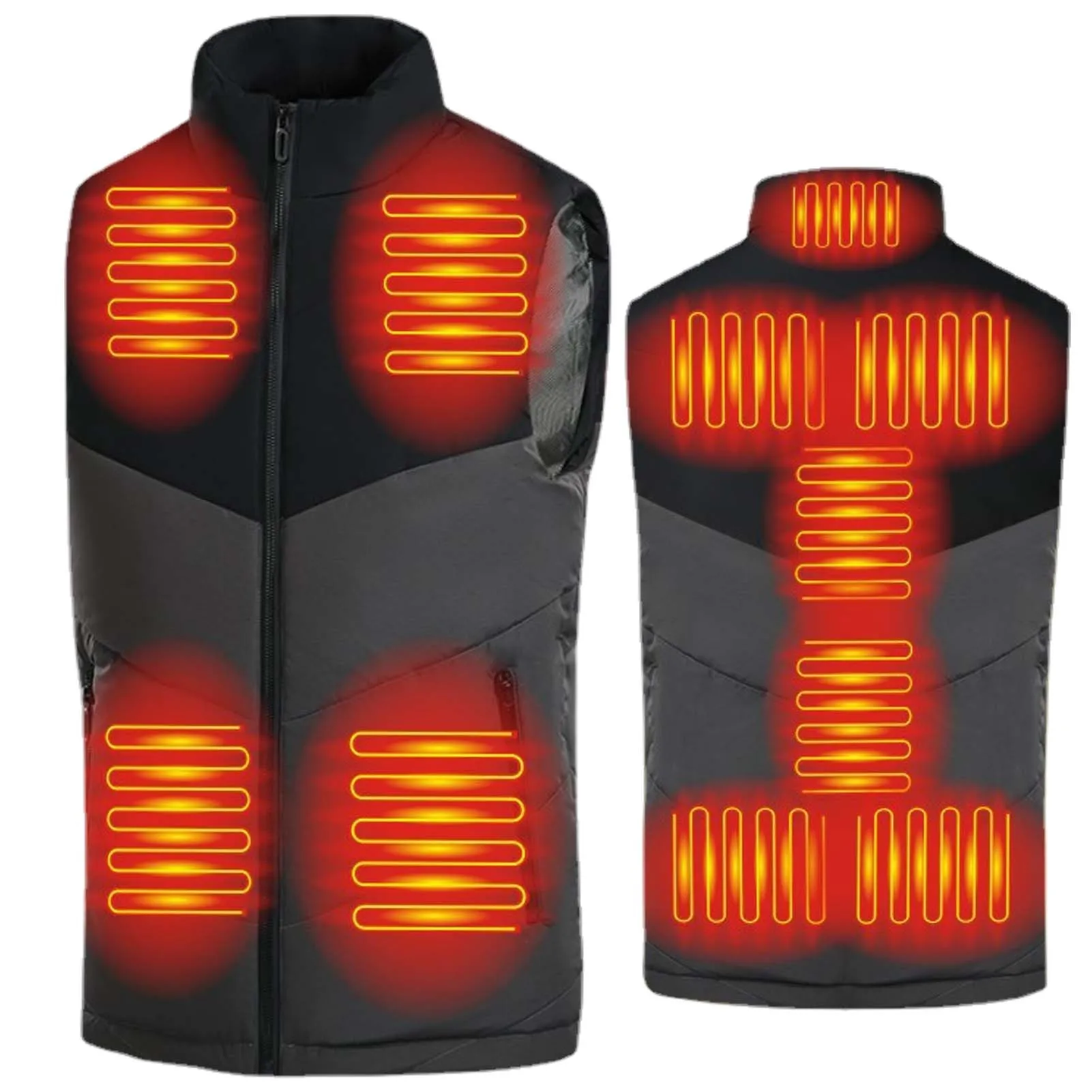 

Electric Heated Vest USB Electric Heating Vest USB Charging Heated Clothing With 3 Heating Levels Washable & Waterproof