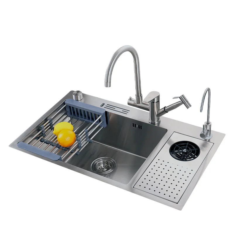 

304 Stainless Steel Cup Washing Rinser Kitchen Sink Hand Wash Vegetable Basin Dishwasher Set Meal Wash Vegetable Sink