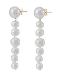

New Arrival Favorite Pearl Dangle Earrings Genuine Freshwater Pearls S925 Sterling Silver Stud Fine Jewelry Perfect Women Gift