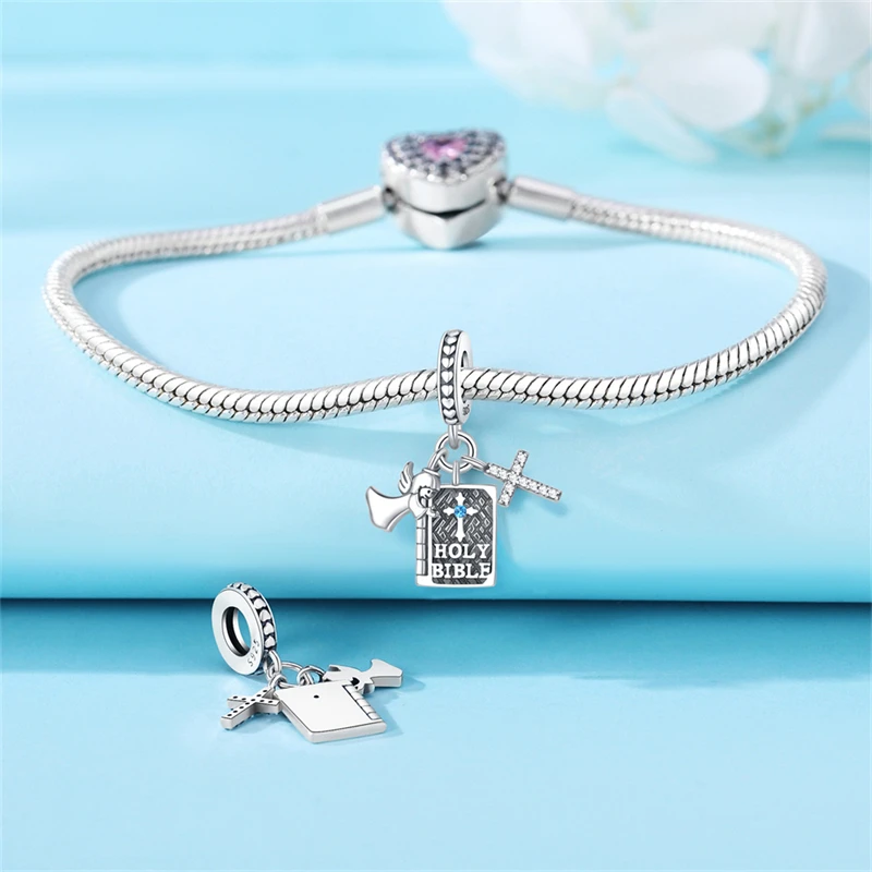 Женский кулон из серебра 925 пробы с распятием