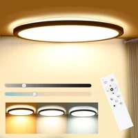 modern ultra thin round ceiling light 25w rgb recessed led ceiling lamp dimmable with remote control 3000 6500k panel light