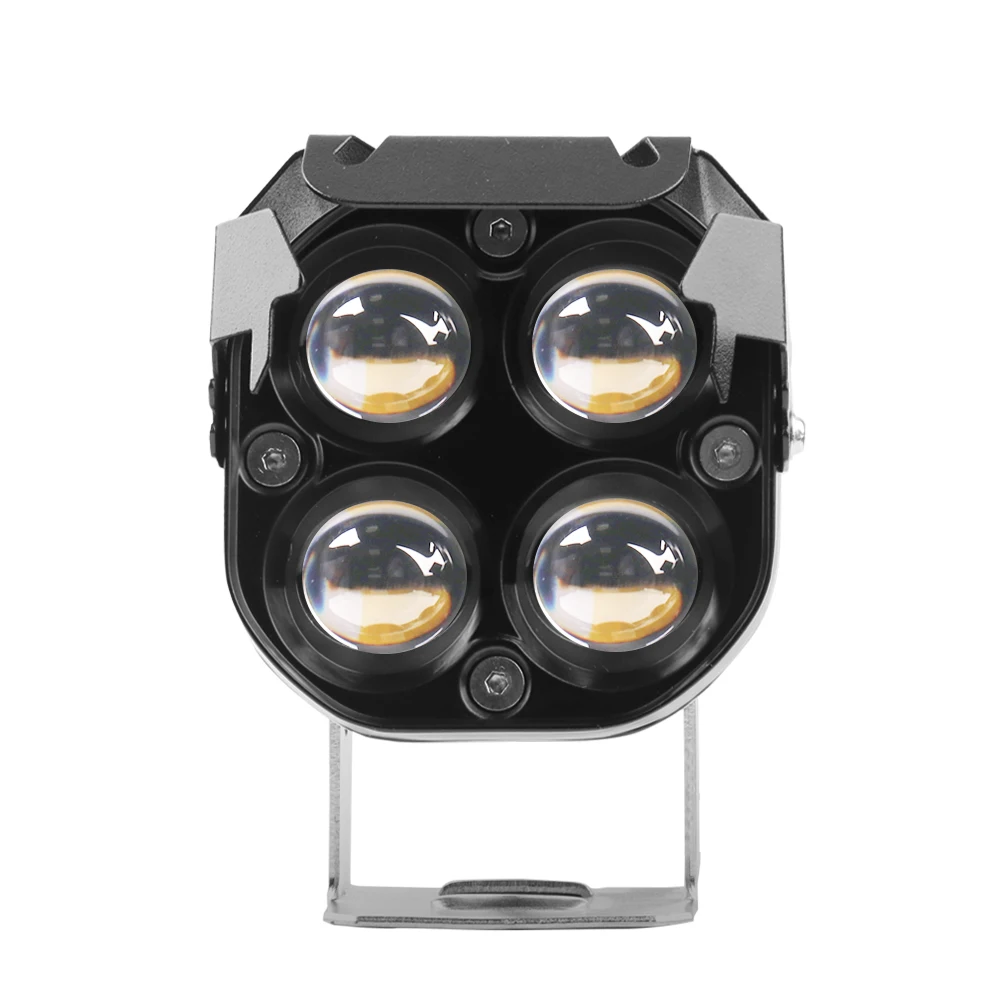 40 Вт Мотоцикл 5D-объектив Двухцветный (RGB) Рабочие Фары С Крышкой Для Внедорожника