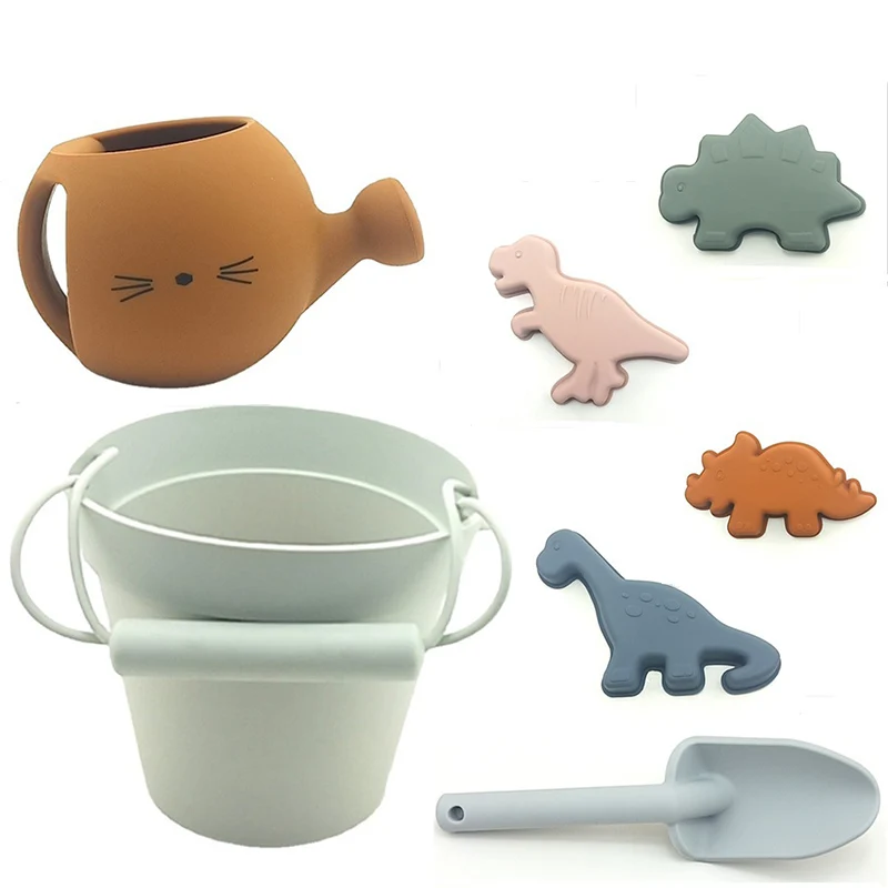 Набор детских инструментов для купания мягкая силиконовая игрушка и ванны