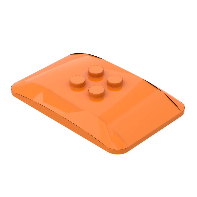 

1 шт., Детский конструктор MOC, изогнутый склон 98281, 6x4x2/3