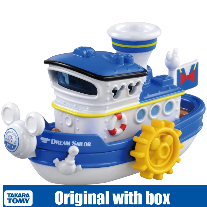 

Модель модели Takara Tomy Tomica 152668 Disney, Дональд Дак, круизное судно, морской автомобиль, модель автомобиля из сплава, игрушки, продаваемые Hehepopo