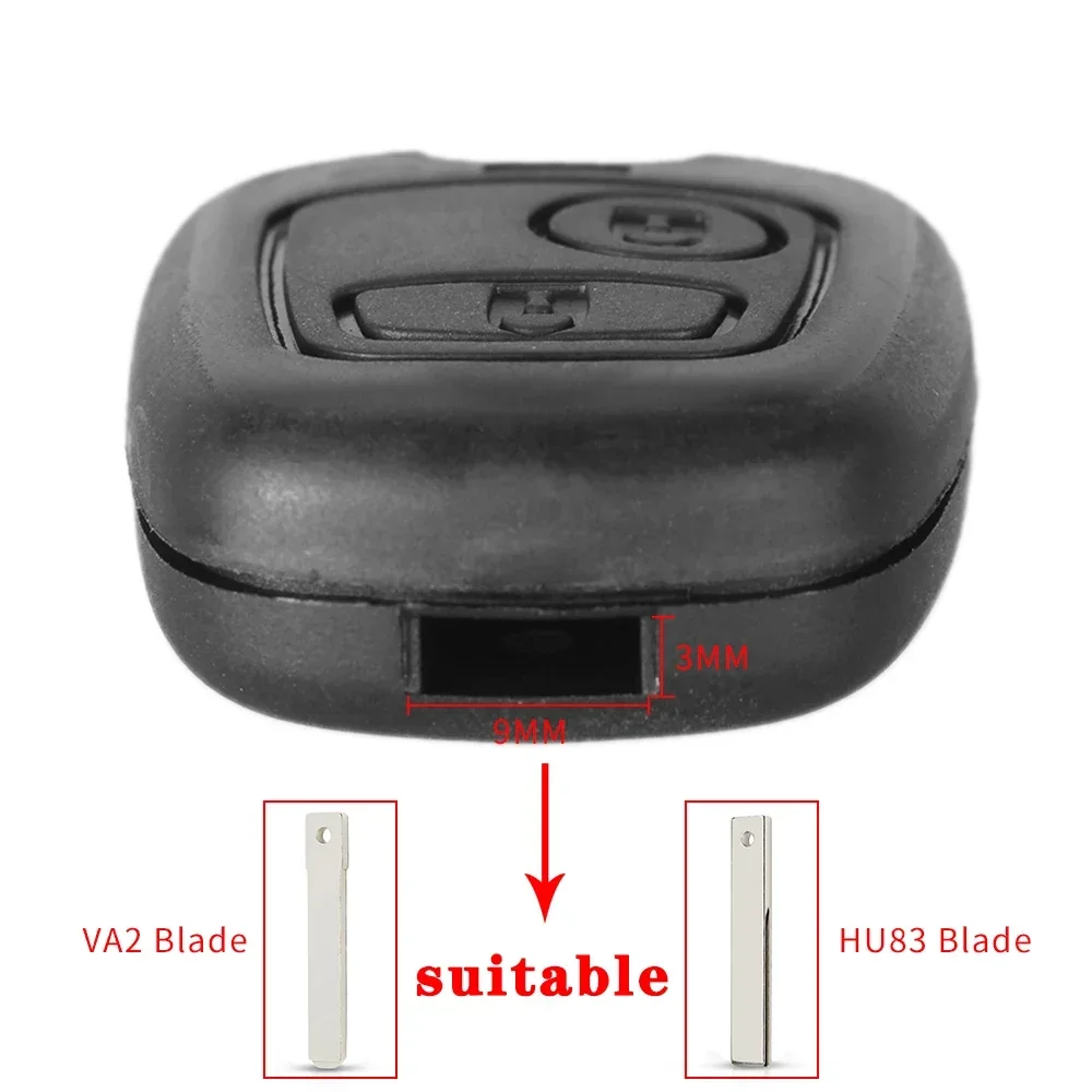 

KEYYOU 20 шт. для Toyota для Peugeot 107, 206, 207, 306, 307, для Citroen C1, C4 Fob, дистанционный автомобильный брелок, оболочка для ключей, без логотипа